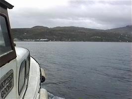 Heading towards Ullapool on Mother Goose, the boat owned by the Alltnaharrie Inn